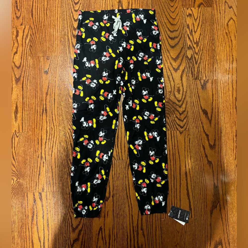 Women's Classic Mickey Mouse pajama pants sz med NEW